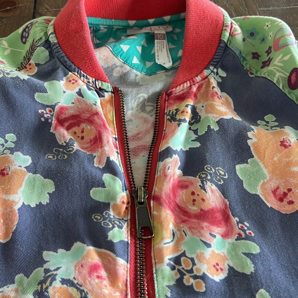 Matilda Jane 435 Cabin Night Floral Raglan Tween Jacket Girls Size 10 - Picture 9 of 9